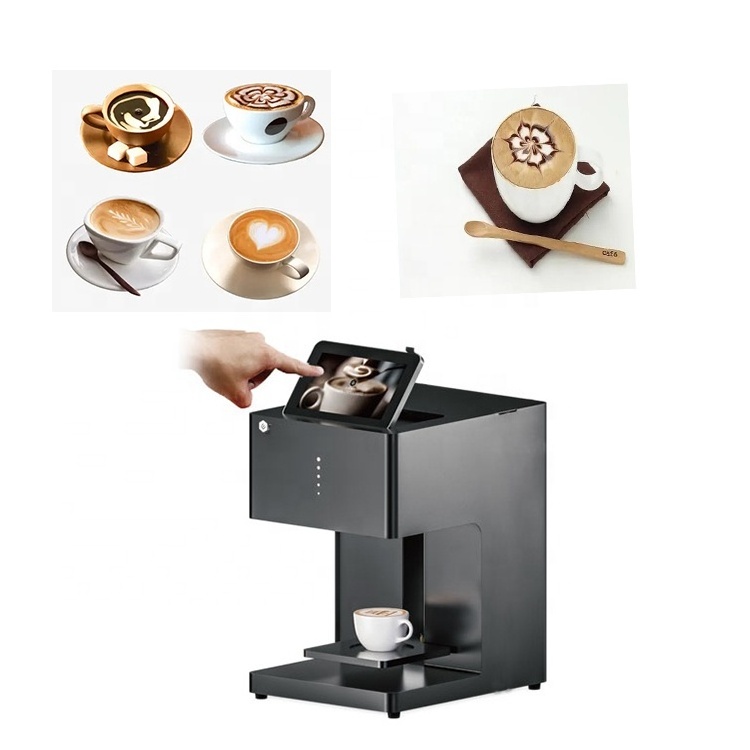 Edible Ink Fast Selfie Mini Coffee Printer Latte Art Cake 3D Printing Machine With Free Cartridge USB Camera