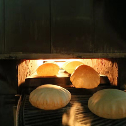 Roti making baking oven line arabic bread machine tunnel oven