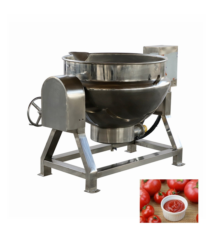 Cheap stainless steel industrial cooking pot 200L electric heating jacketed kettle