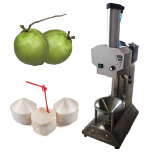 The sixth generation  diamond shape green young coconut peeling machine/coconut cutting machine