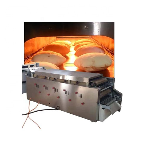 Roti making baking oven line arabic bread machine tunnel oven