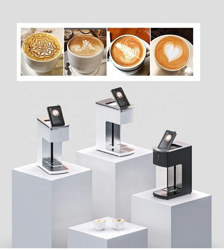 Edible Ink Fast Selfie Mini Coffee Printer Latte Art Cake 3D Printing Machine With Free Cartridge USB Camera