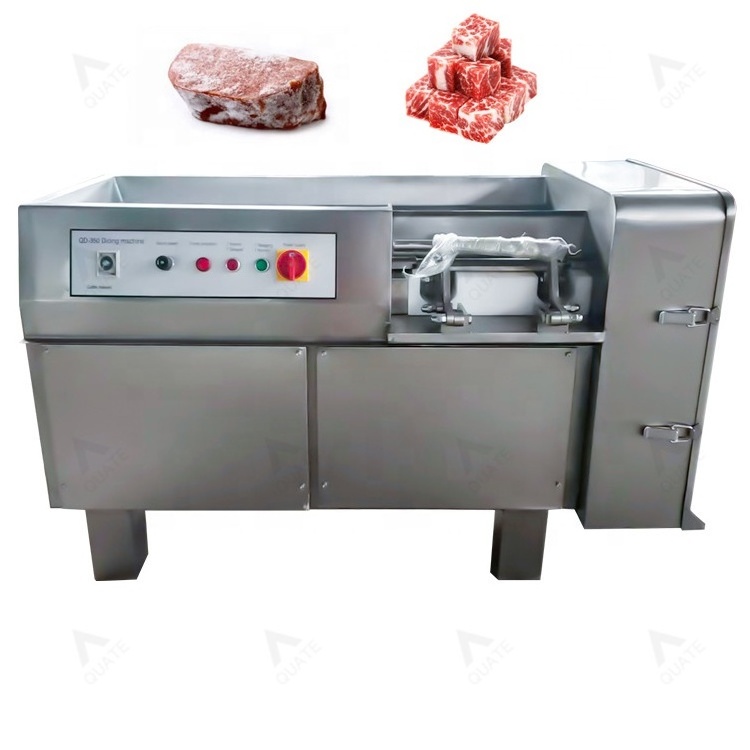 Electric Industrial Beef Dicer / Diced Frozen Meat Cutting Machine