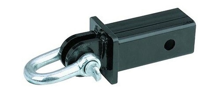 Buy Newly Condition 2'' Hitch Two D-Ring Shackle Bow 10,000lb Cap Trailer Recovery Receiver For Wholesale Prices