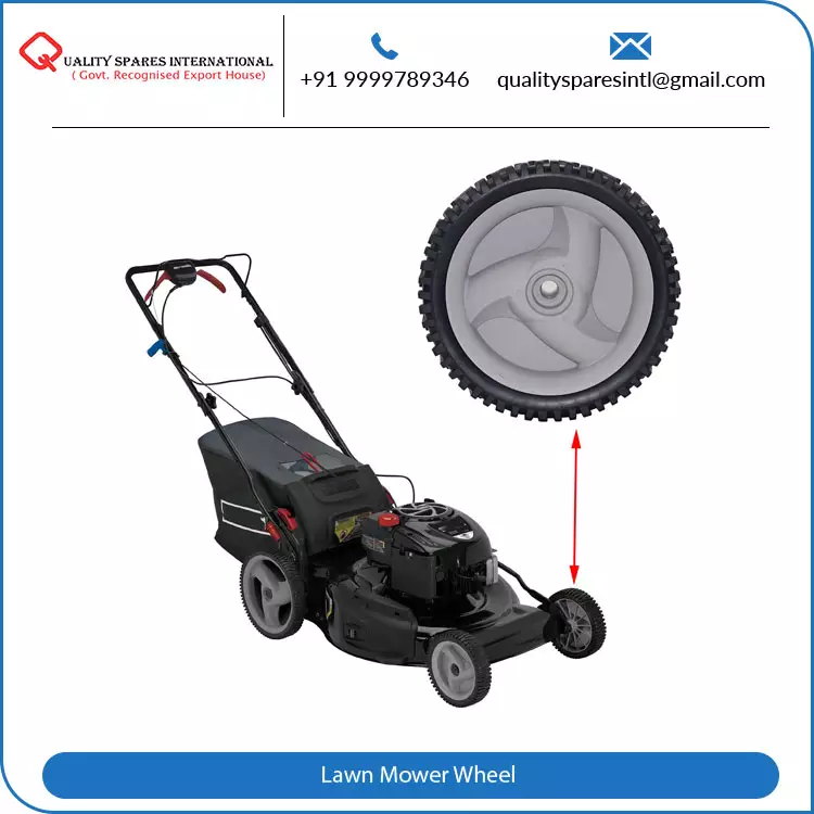 Replacement HUS 8 Inch Front Plastic Lawn Mower Wheel Lowest Price Transporting Caster Wheels Supplier from India