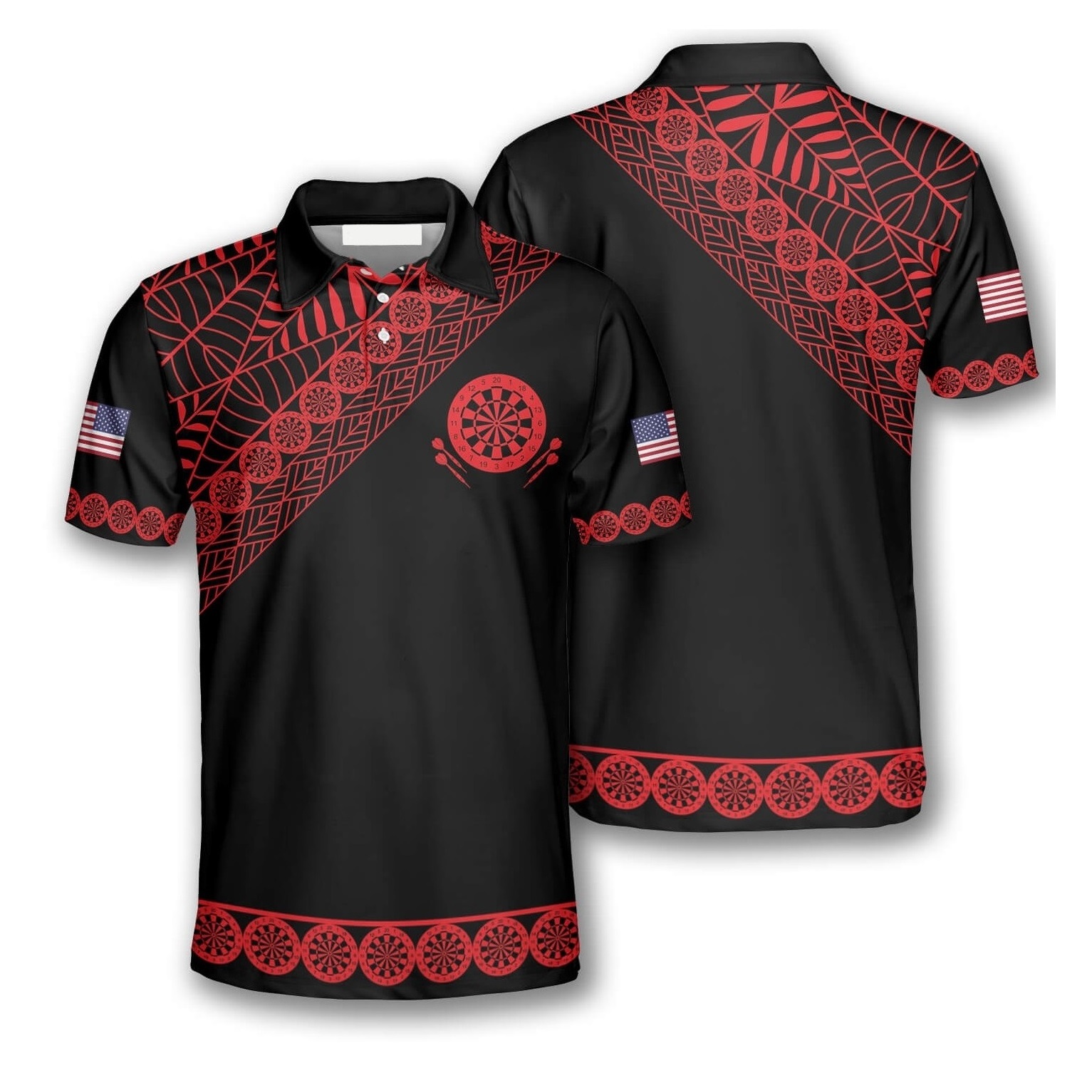 Custom Design Your Own Custom Dart Shirts Jersey Polo With Pockets For Team Sublimated Dart Shirts