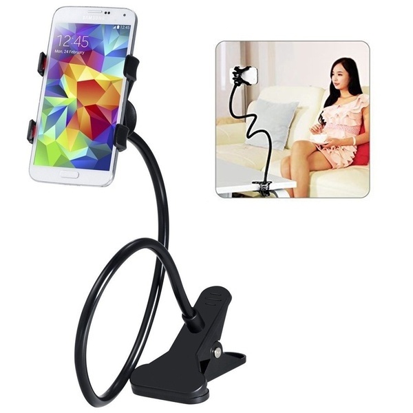 360 Rotating Flexible Long Arm cell phone holder stand lazy bed desktop tablet car selfie mount bracket