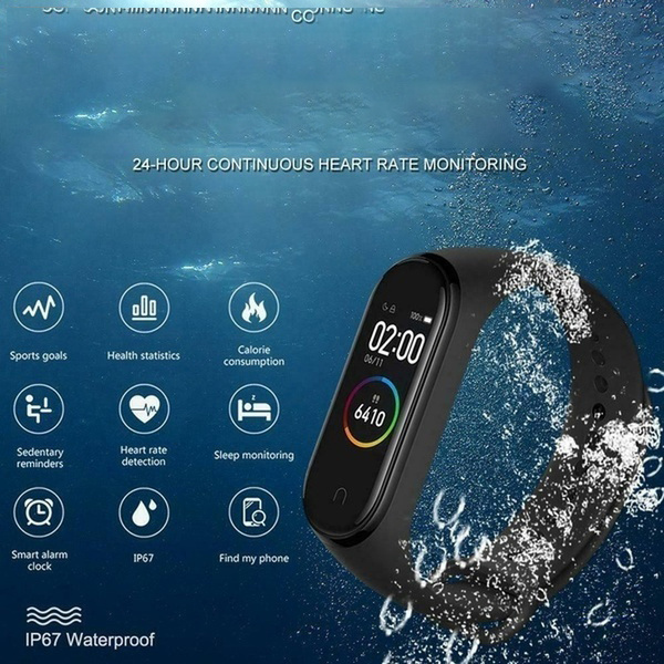 2022 dropshipping Sports Tracker wristband Fitness m4  smart band bracelet watch with Heart rate monitor pedometer