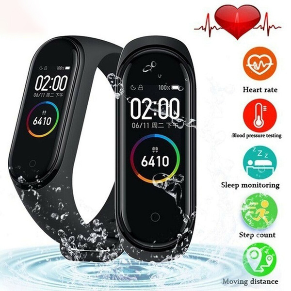 2022 dropshipping Sports Tracker wristband Fitness m4  smart band bracelet watch with Heart rate monitor pedometer