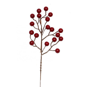 Christmas Tree Decorations Artificial Red Berry Stems Burgundy Great ceremony Christmas Tree Decorations Crafts Wedding Holiday