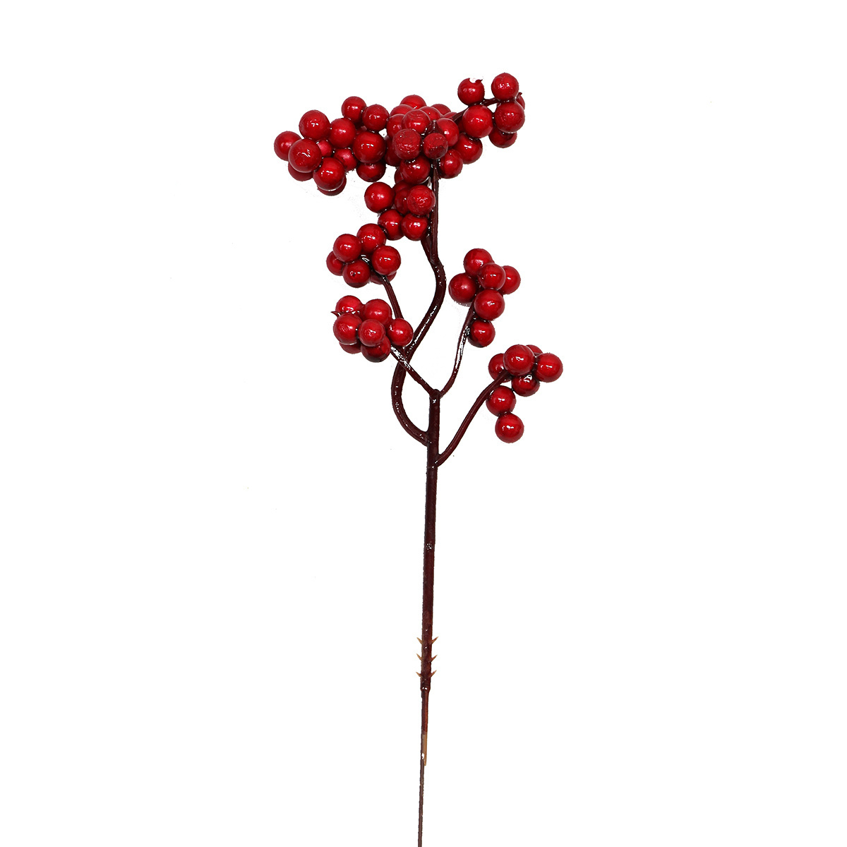 Great Burgundy Artificial Red Berry Stems for Christmas Tree Decorations for Ceremonies Crafts Weddings Holidays