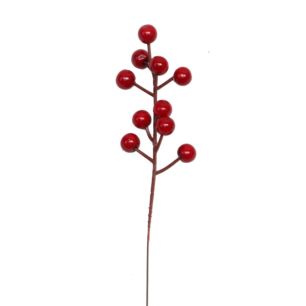 Christmas Tree Decorations Crafts Wedding Holiday Season Burgundy Red Berry Picks Holly Berries Stems Xmas 2023 Great ceremony