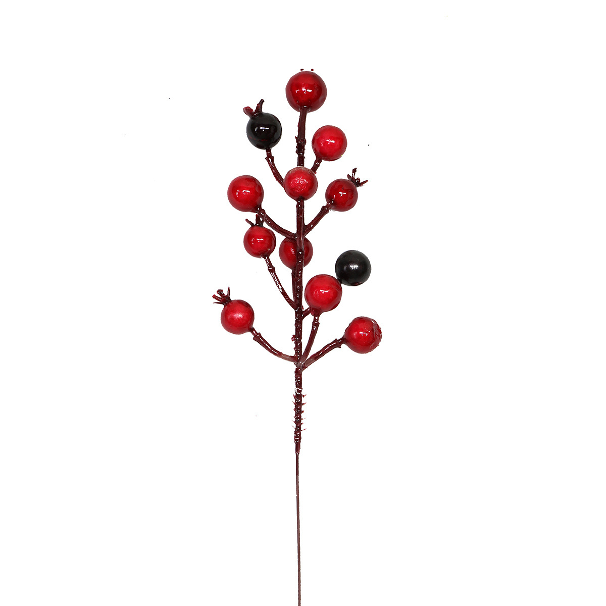 Great Burgundy Artificial Red Berry Stems for Christmas Tree Decorations for Ceremonies Crafts Weddings Holidays