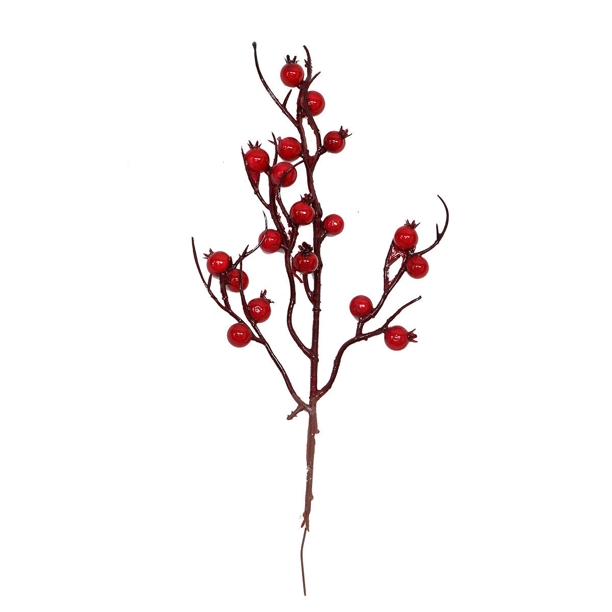 Great Burgundy Artificial Red Berry Stems for Christmas Tree Decorations for Ceremonies Crafts Weddings Holidays