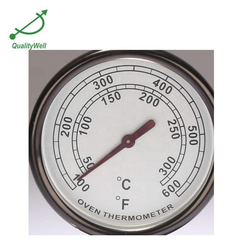 bbq cooking household bimetal kitchen dial thermometer for pizza ovens