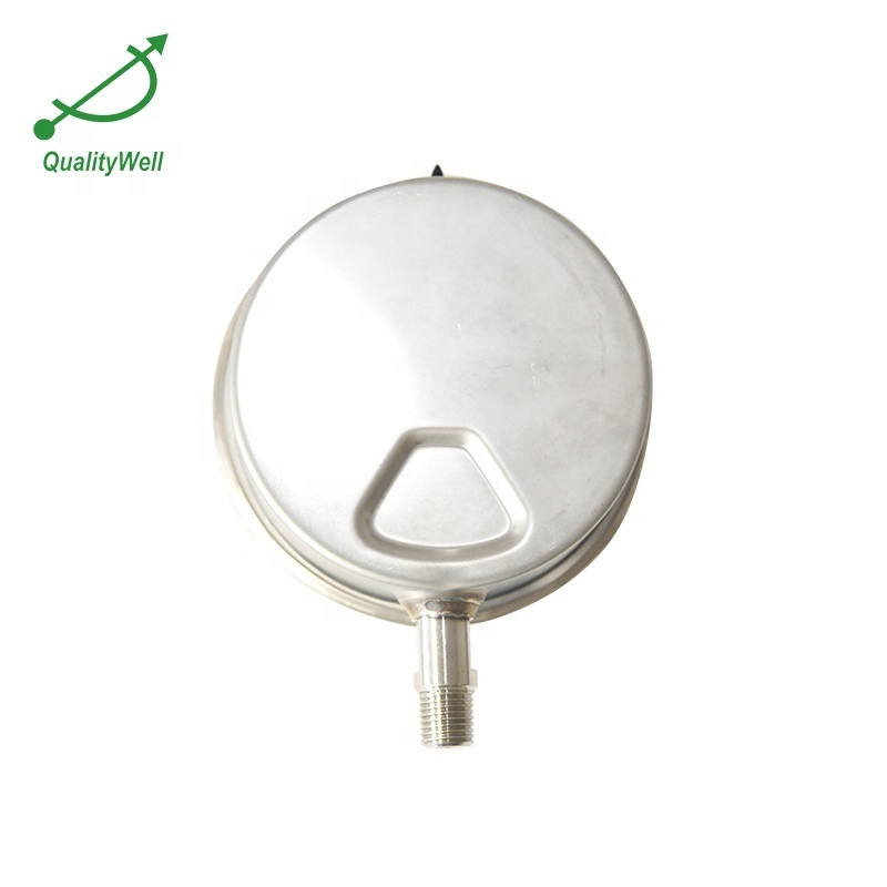 Manometer Glycerin Filled Pressure Gauge Stainless Steel Case OEM Bezel Liquid Ammonia Gauge