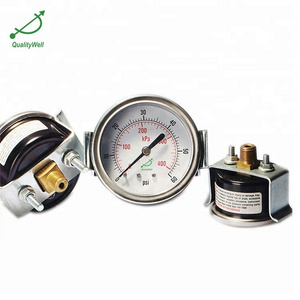 2.5 inch panel mount pressure gauge with U clamp