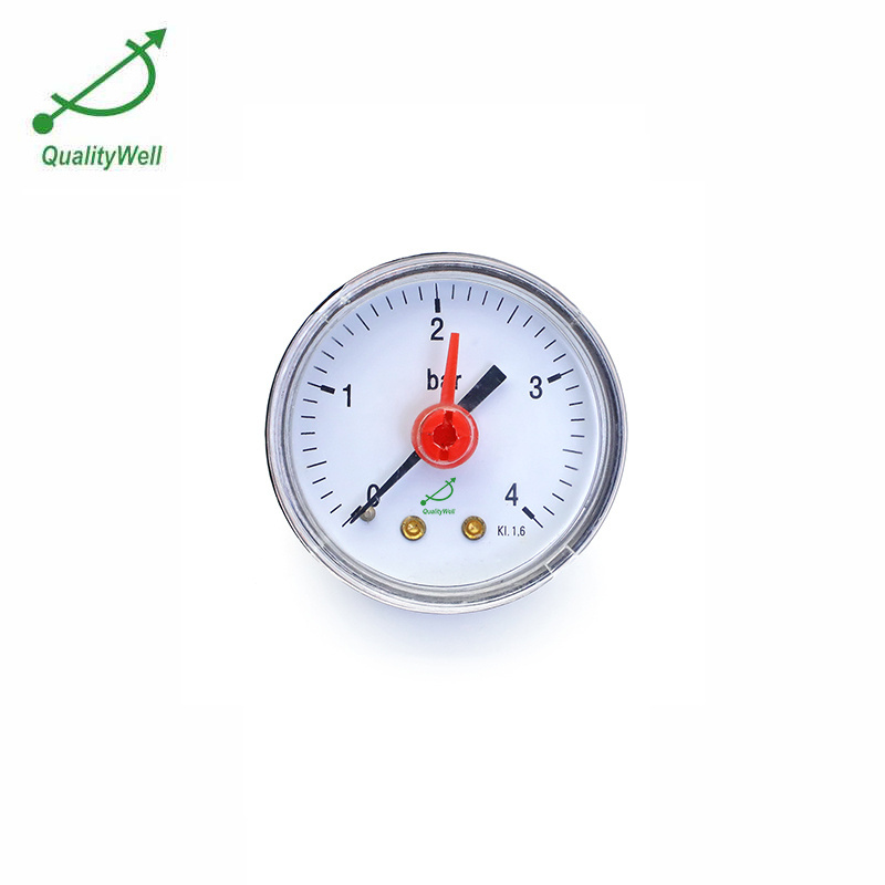 63mm back connection pressure gauge with drag pointer