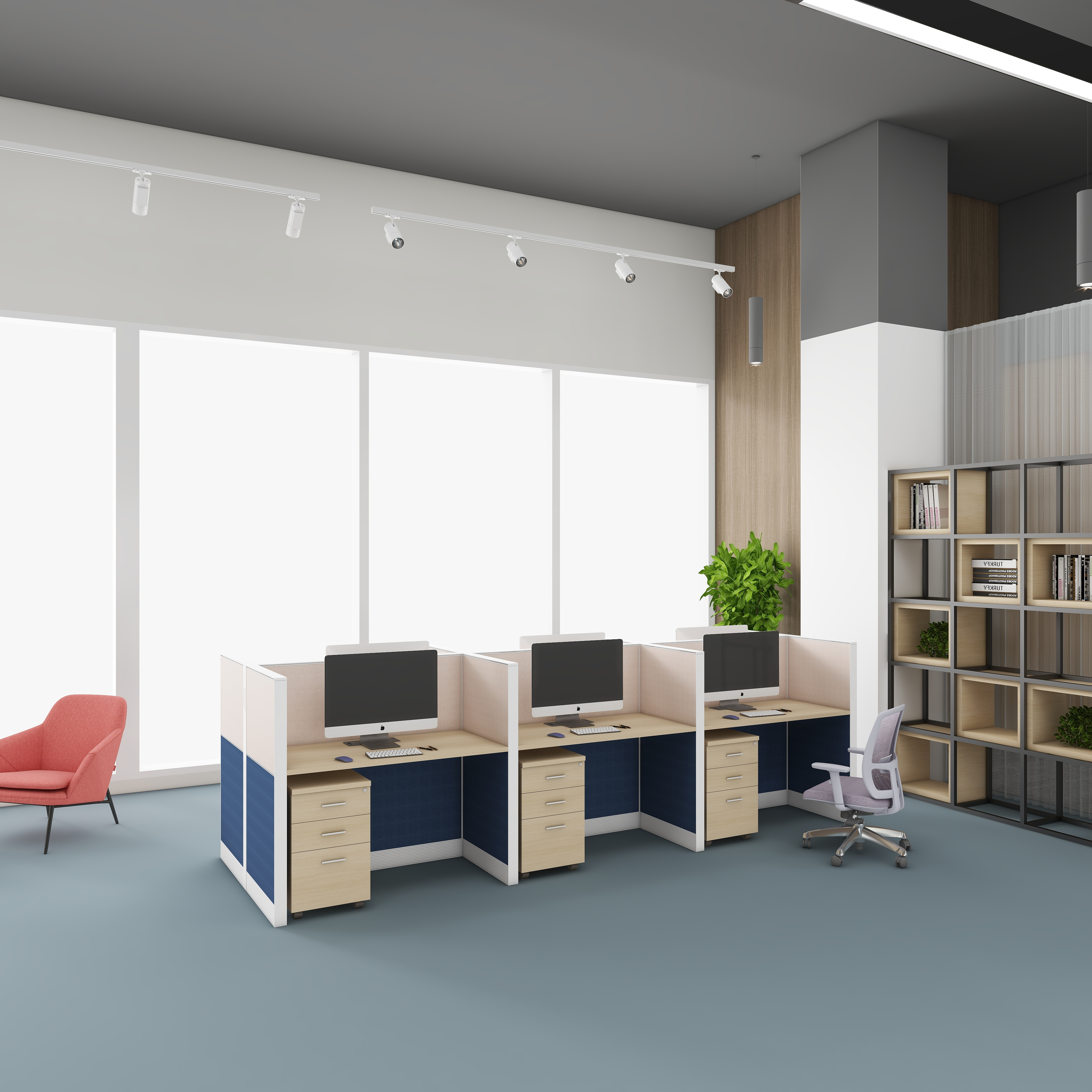 Sremovable Office Partition Glass Walls Cubicles Workstation Table Wooden Design Work Furniture Cubicles Office Partition