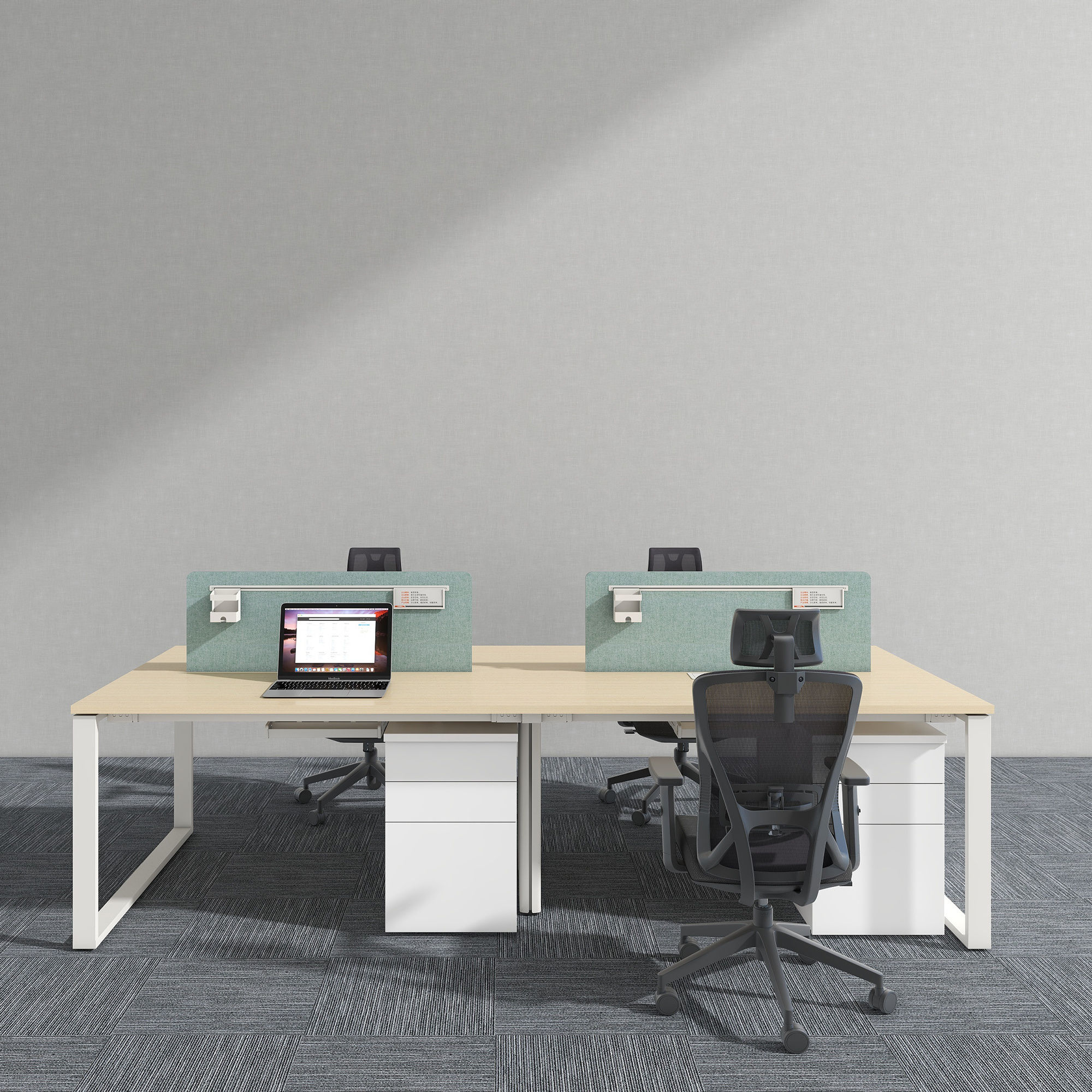 Office Furniture Modern Modular Office Desk 2 4 6 Person Office WorkStation Cubicle For Staff Space