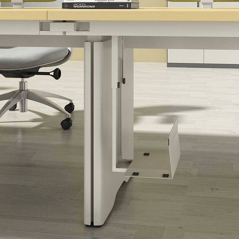 Modular 4 Seat Office Cubicle Partition Office Workstation Cubicle 6 Staff Workstation Table For Office Room