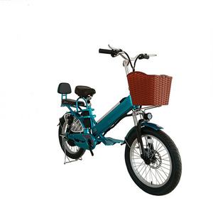 20 inch wheel frame 48v12ah+20ah dual lithium batteries 48v/350w motor cargo ebike electric bike for delivery