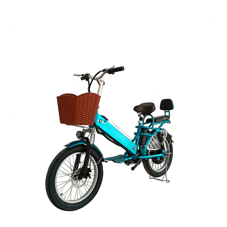 20 inch wheel frame 48v12ah+20ah dual lithium batteries 48v/350w motor cargo ebike electric bike for delivery