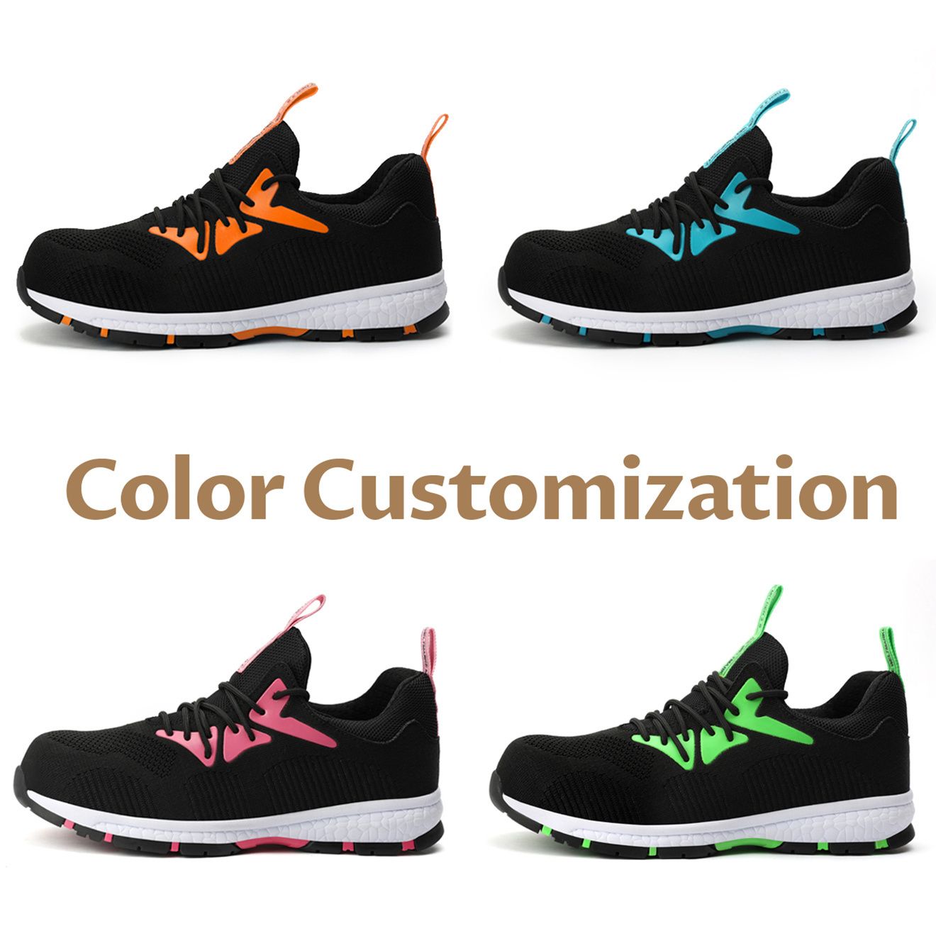 QIAODISEN 2024  anti-slip soft wear-resistant and breathable safety shoes for men and women