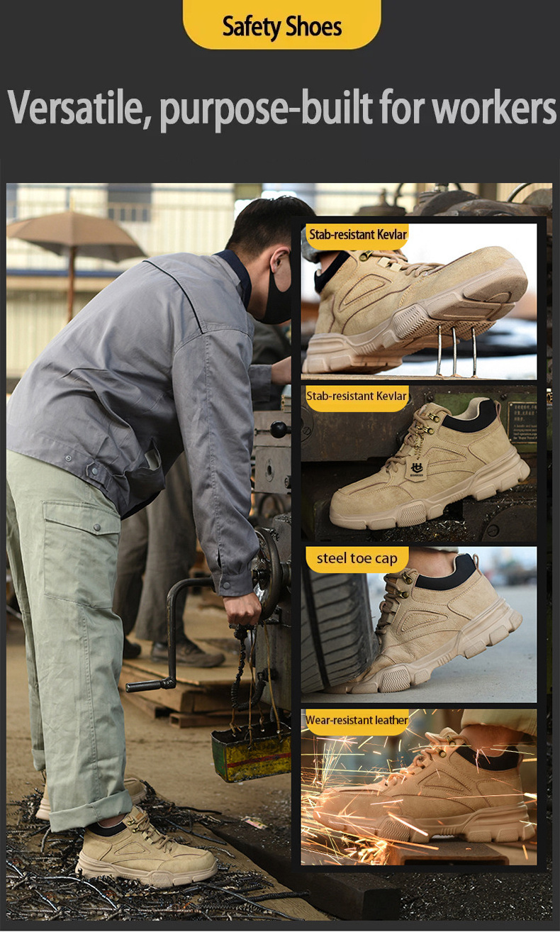 Wholesale Custom Anti Slipping Safety Boot Work Industrial Construction Cat Safety Shoes Steel Toe Work Safety Shoes for Men