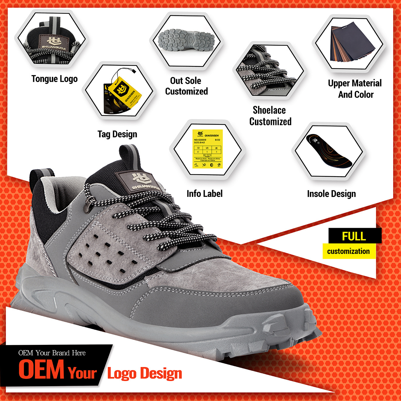 New style welder high temperature resistant anti-slip water-splashing men's work safety shoes