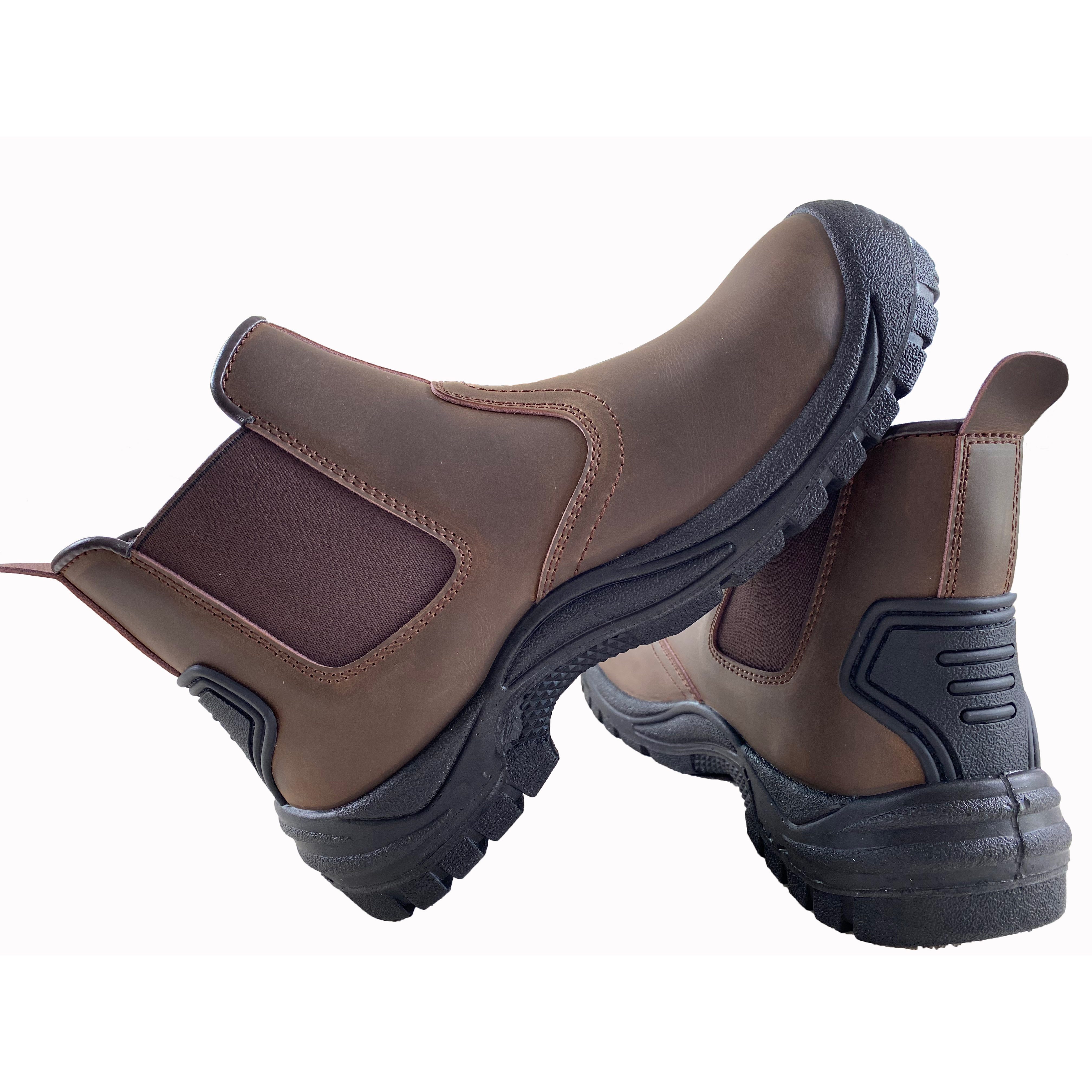 steel toe anti-smash PU anti-slip anti-oil EVA anti-stab puncture proof soft labor safety boots shoes for men industrial