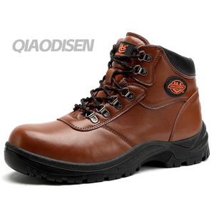 Best Selling Work Boots Non-slip Men Boots In Genuine Leather Shoes Work Boots For Heavy  Duty Work