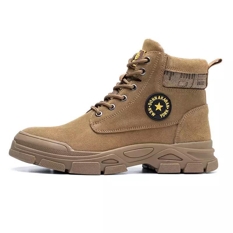 anti puncture steel toe new man safety boot Anti-smashing and anti-puncture safety shoes protective work boots for men