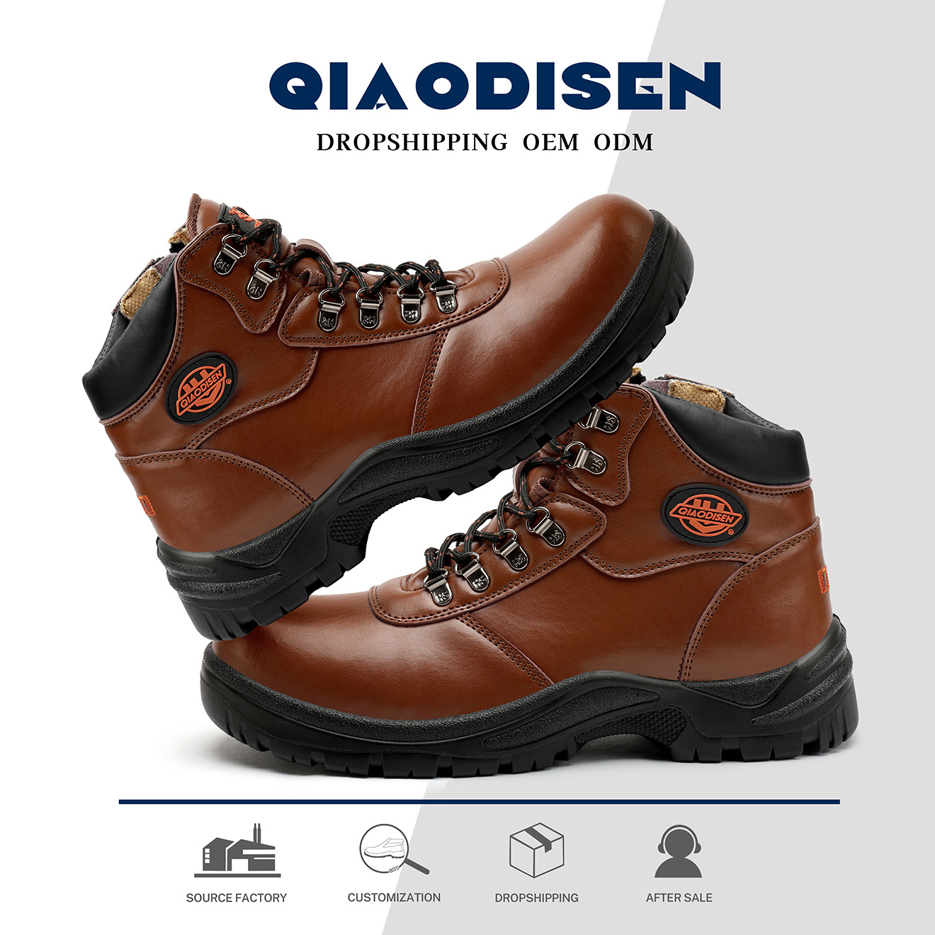 Best Selling Work Boots Non-slip Men Boots In Genuine Leather Shoes Work Boots For Heavy  Duty Work