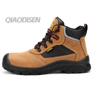 Qiaodisen   S3 Heavy duty  steel toe work safety shoes slip on for welding mining mine work boots