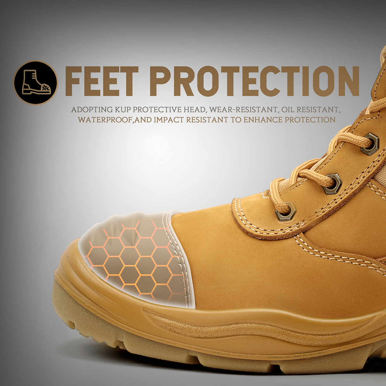 2023 winter waterproof  anti puncture S3 TPU anti smashing steel toe safety boot for men women