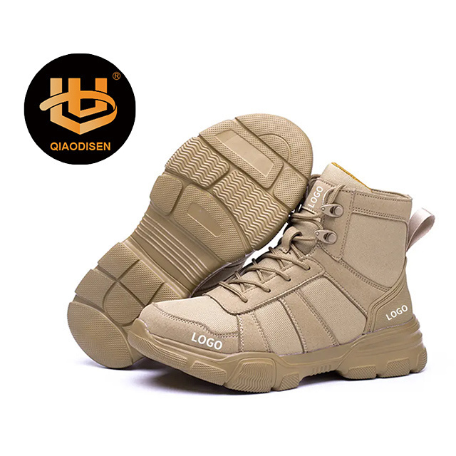 QIAODISEN Good quality steel toe for work boots safety electrician construction waterproof  working boots