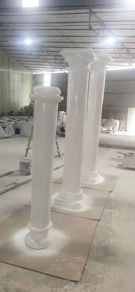 Factory sales high strength durable fiberglass resin corinthian decorative roman pillars column for project