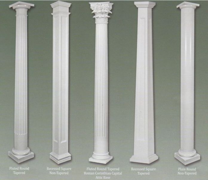 Factory sales high strength durable fiberglass resin corinthian decorative roman pillars column for project