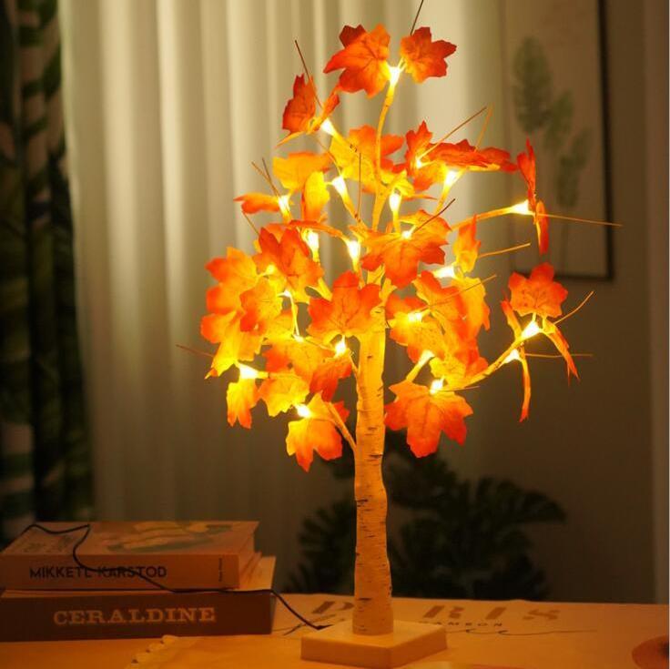 24 Lights USB Maple Tree Lights Christmas Easter Thanksgiving Holiday Decoration