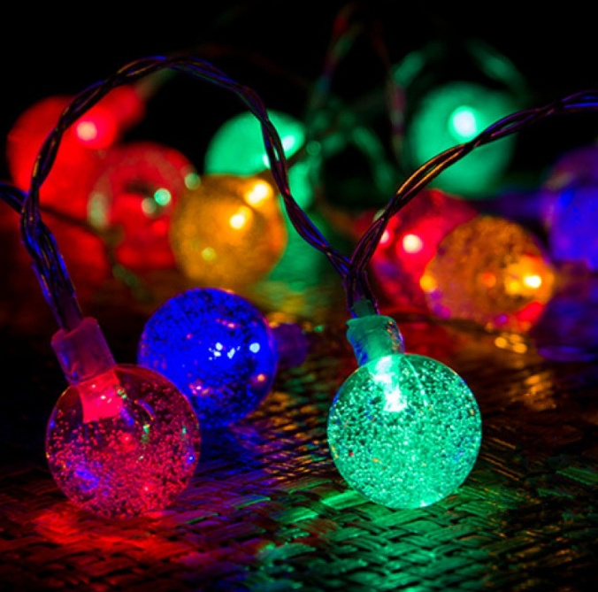 3M 20LED Crystal Ball Battery  Light String For Christmas New Years Decoration