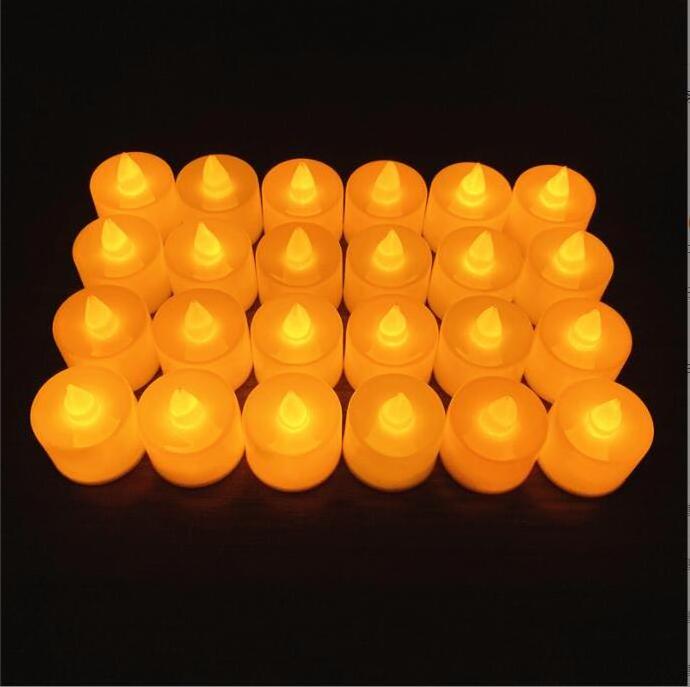 LED Colorful Battery Operated Electric Flameless Candle Lights LED Tea Light