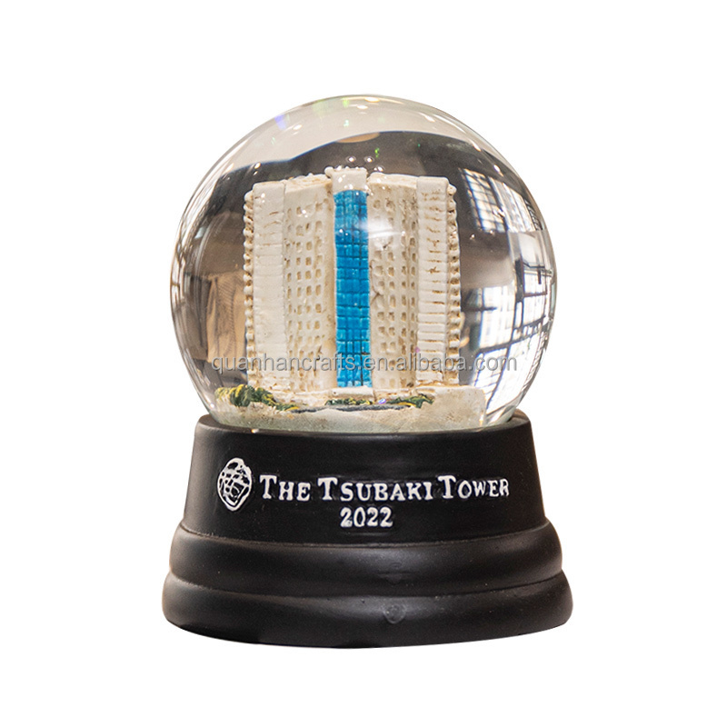 Custom Snow Globe Inflatable Snow Globe glass Korea 65mm Souvenir gift Items