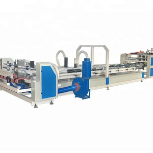 QHAFG-2200 Automatic Folder Glue With Bundle Machine Corrugated cardboard box folder gluer machine