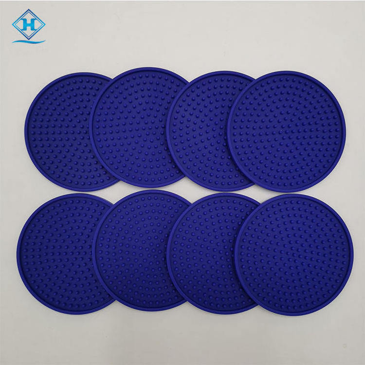 2023Hot Sale Eco-Friendly Material whiskey cup Round Bar Mat anti slip waterproof Round Bar Mat