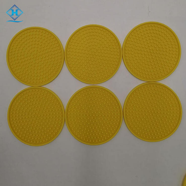 2023Hot Sale Eco-Friendly Material whiskey cup Round Bar Mat anti slip waterproof Round Bar Mat