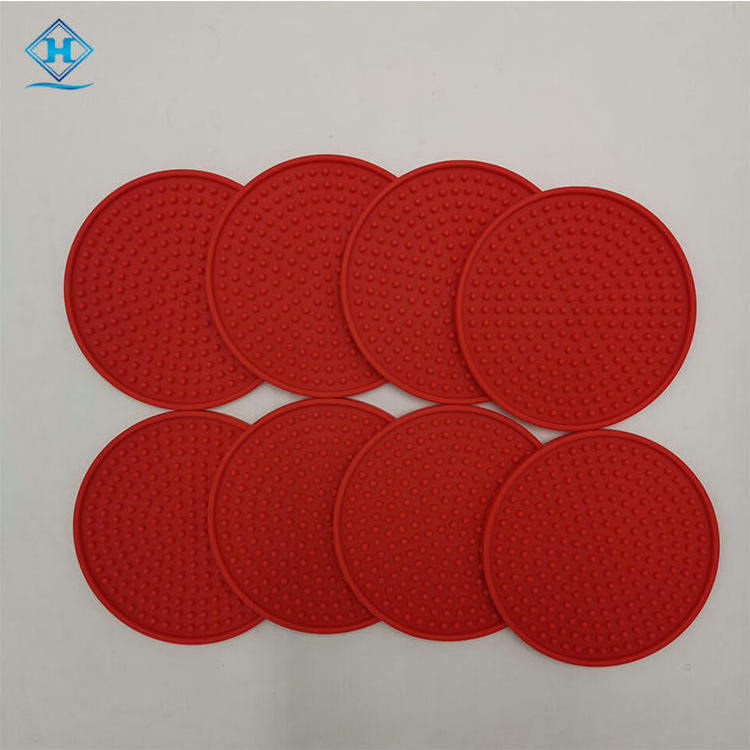 2023Hot Sale Eco-Friendly Material whiskey cup Round Bar Mat anti slip waterproof Round Bar Mat