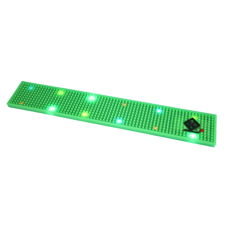 Hot Selling Factory Coasters For Drinks Absorbent Bar Mat Rubber With Logo Led Light Bar Mat