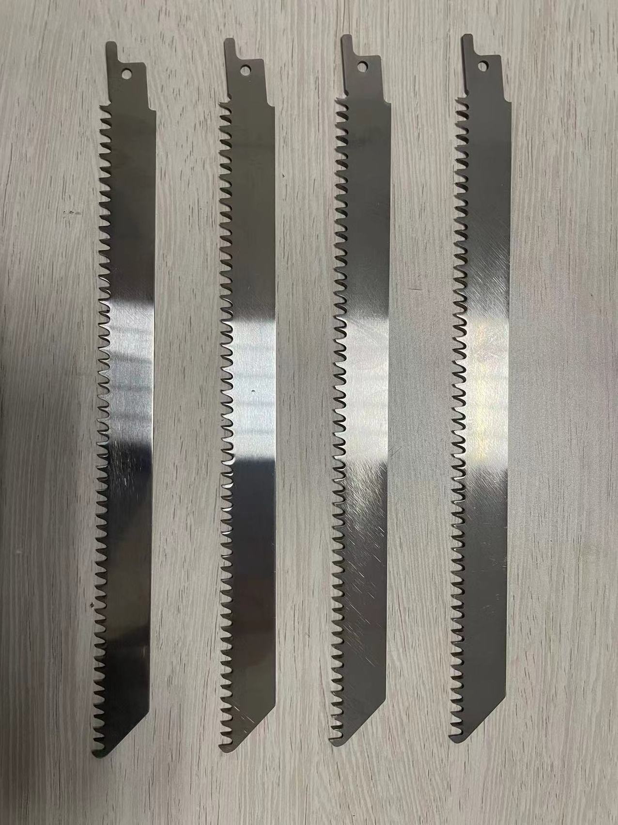 new products food grade cut blade Stainless Steel Reciprocating saw blades HRC 55 for frozen meat ice cubes metal wood plastic