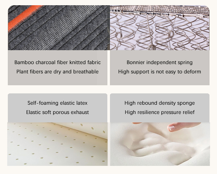 Hotel Home Memory foam pocket spring mattress High density foam home furniture Bedroom furniture spring mattress